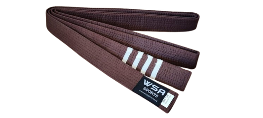Brown Belt with 4 white stripes